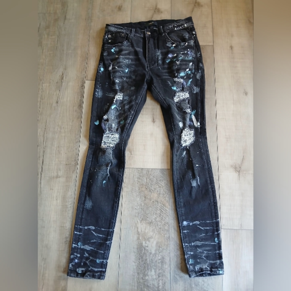 NWOT AMIRI Rare Paint Splatter Distressed Men's Size 32